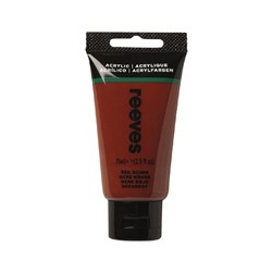 504994 - REEVES ACRYLIC ARTIST PAINT 75ml Red Ochre